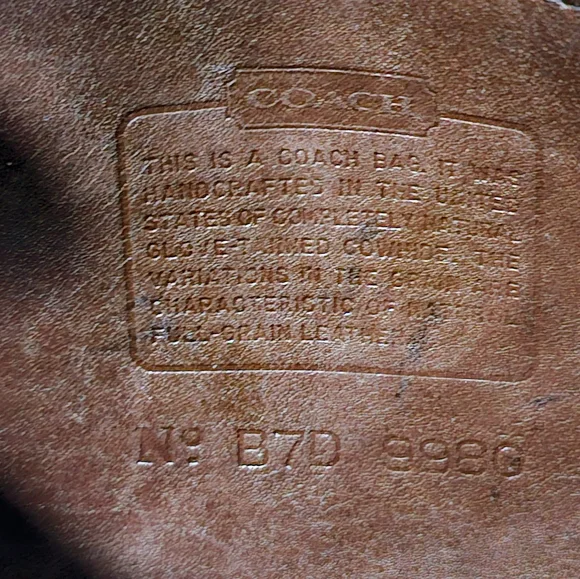 Vintage Coach Taft Crossbody / Shoulder Bag Purse # 9980 (Mahogany) - Picture 13 of 13